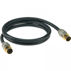 KLOTZ MIDM-030 kabel, przewód MIDI 5 DIN w pełni metalowe złocone końcówki 3 m